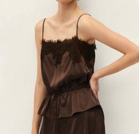 Elodie - Diora Satin Lace Tank Top
