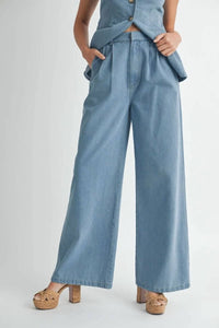 Mable - Tuti Denim Vest & Pant Set