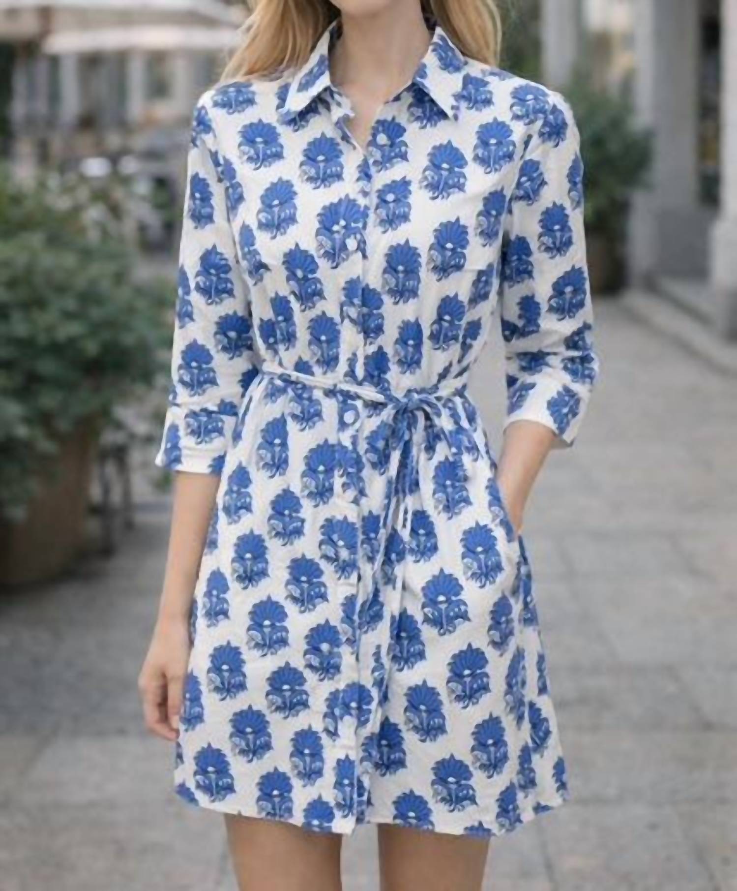 Boho Chic - Floral Shirt Dress