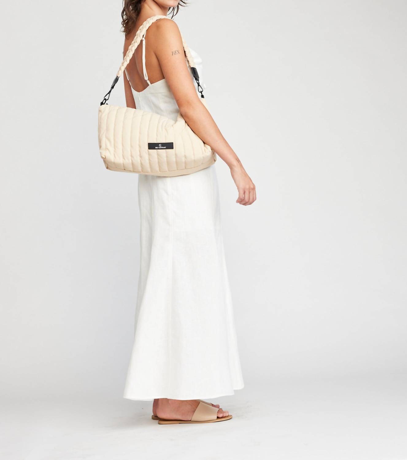 Self Contrast - Nila Adjustable Straps Maxi Dress
