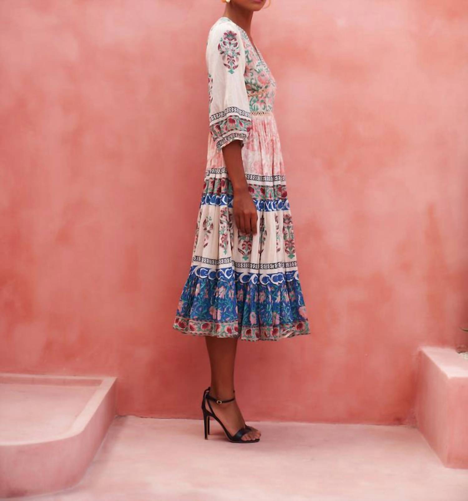 Mo Maya - Peacock Flare Dress