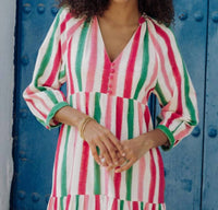 Pink City Prints - Manila Midi Dress