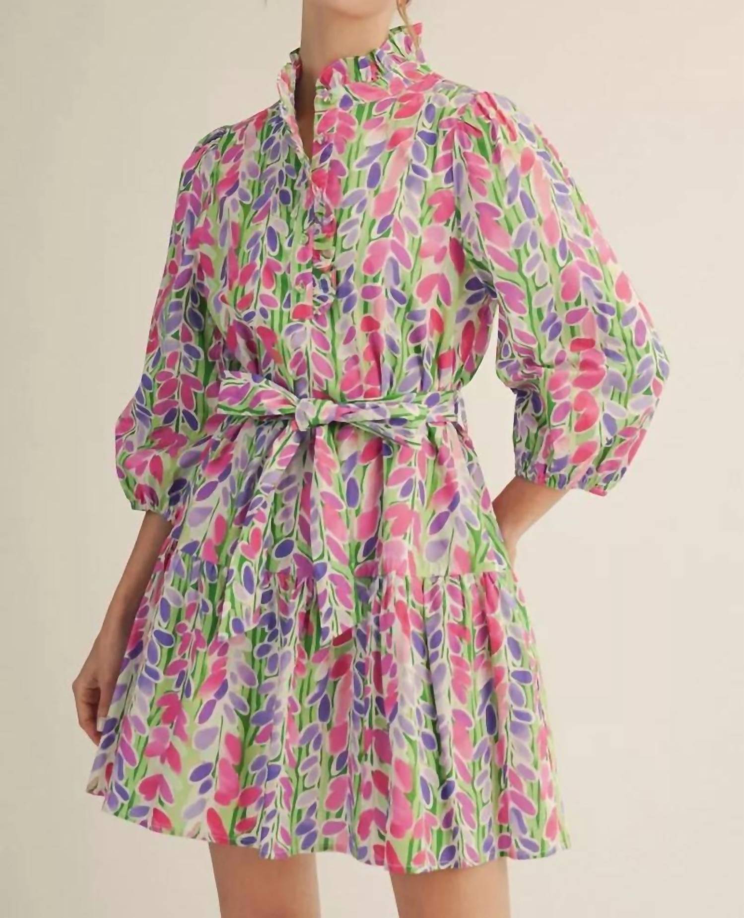 Jodifl - Tie Waist Mini Dress
