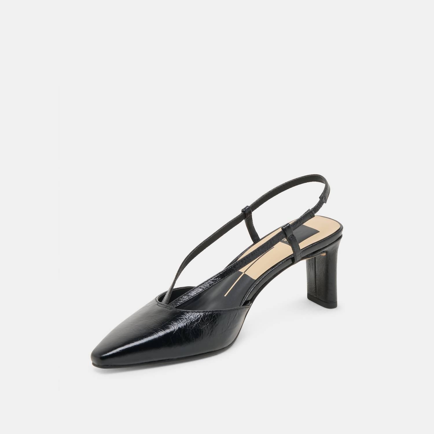 Dolce Vita Women's Ginay Slingback Heels in black leather - women's heels - alternate view