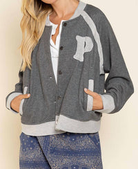 Pol - French Terry Baseball Jacket