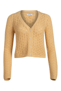 Naadam - Women's Pima Cotton Artisanal V-neck Cardigan