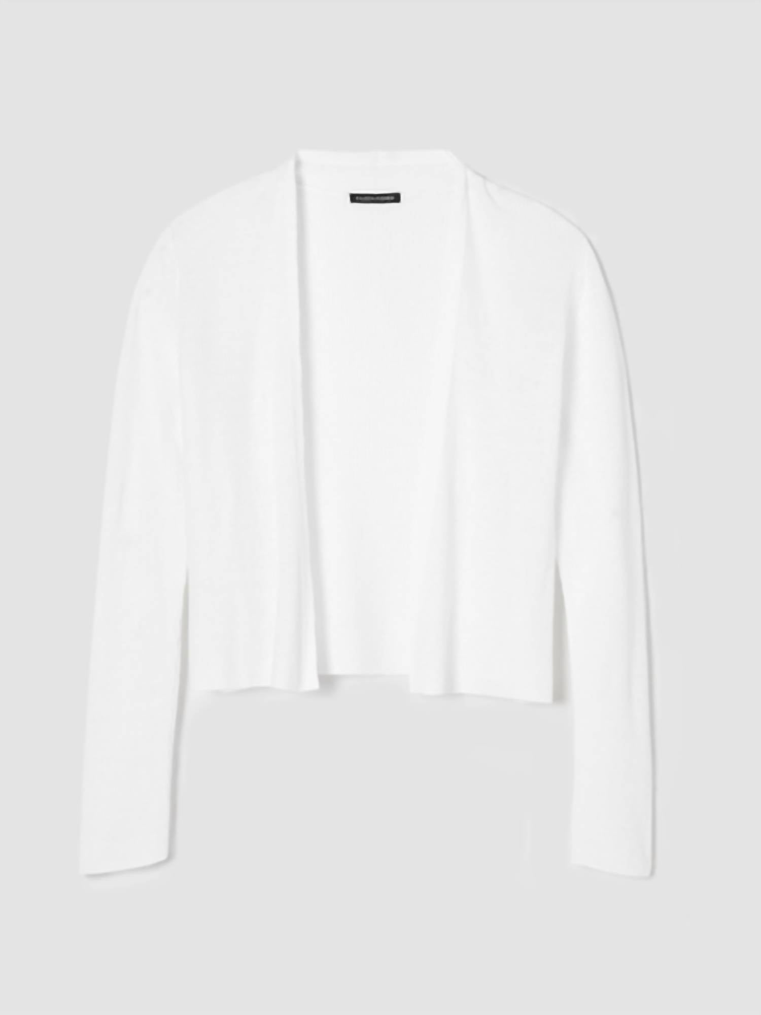 Eileen Fisher - Organic Linen Cotton Cropped Cardigan