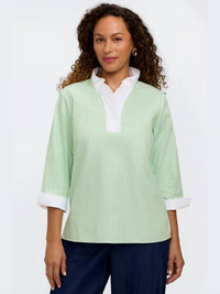 Foxcroft - Tammy Popover Top