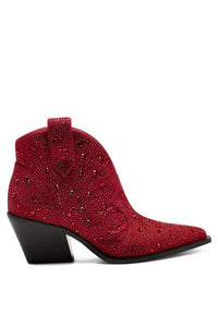 Jessica Simpson - Women's Zadie Rhinestone Western Booties