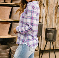Happy Plaid Button-Down Shirt