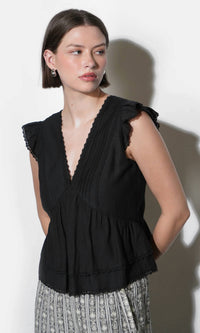 Greylin - Victoria Flutter Sleeve Top