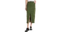 Chaser cargo pocket skirt in army green - women's skirt
