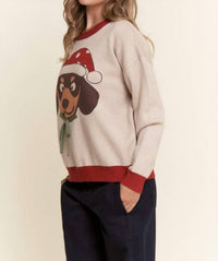J.Nna - Dachshund Christmas Sweater
