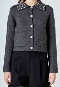 Endless Rose - Pearl Embellished Cardigan