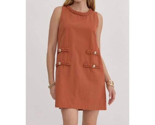 Entro - Braided Trim Dress