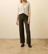 Faherty - Stretch Terry Patch Pocket Wide-leg Pant