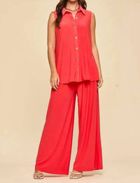 Dear Scarlett - Shoreline Travel Pant Set