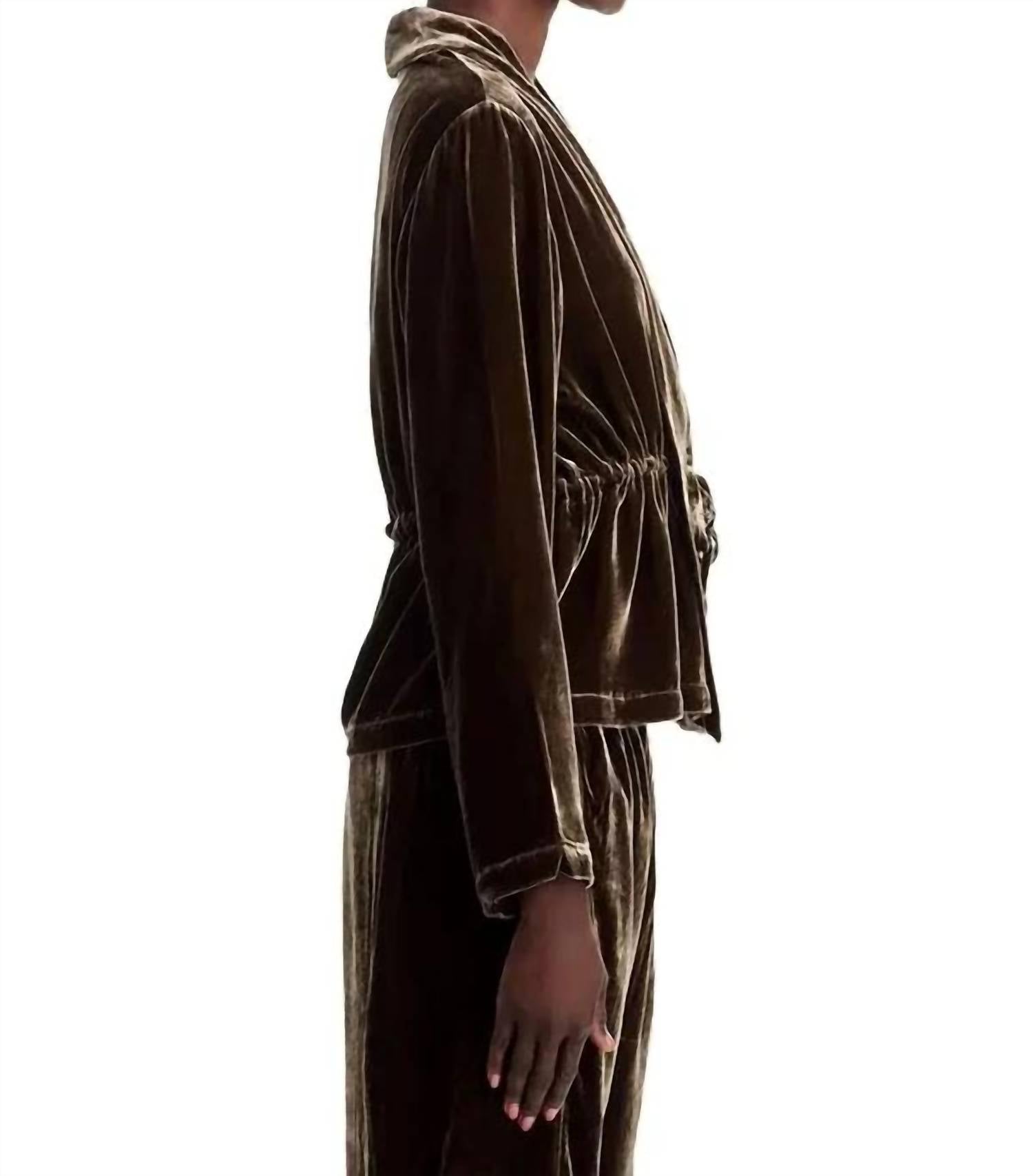 Eileen Fisher - High Collar Velvet Jacket