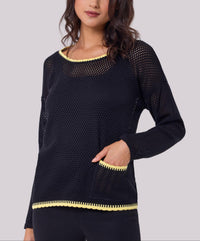 Angel Apparel - Crochet Pocket Top