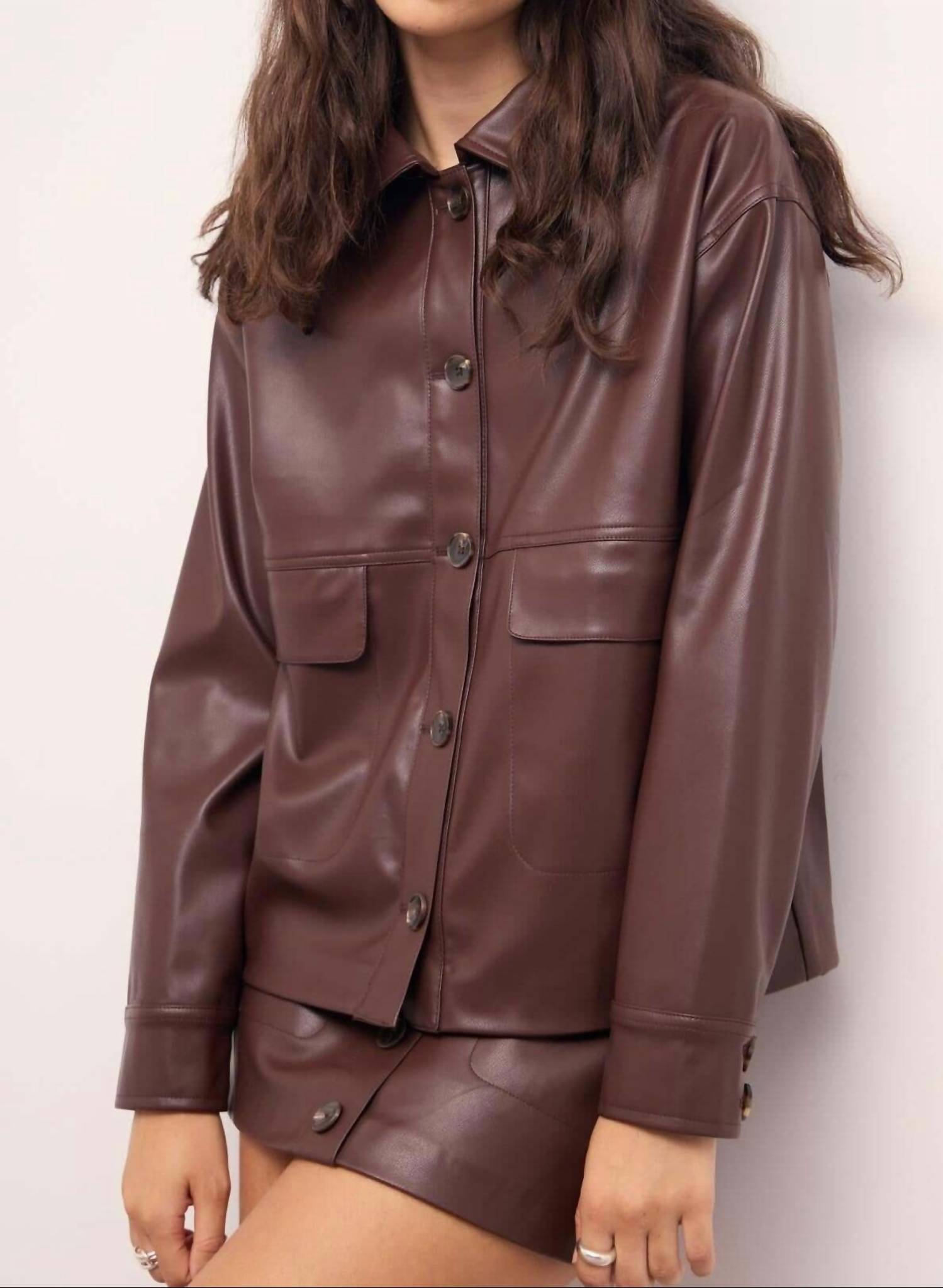 Minkpink - Sigrid Faux Leather Mini Skirt