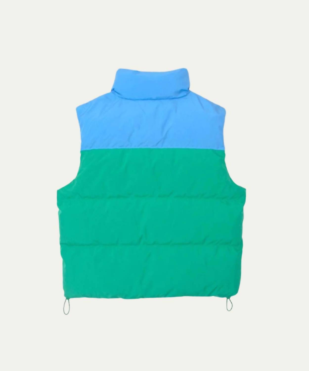 XIRENA Miller High Puffers Vest in blue grass - women's jacket - detail view