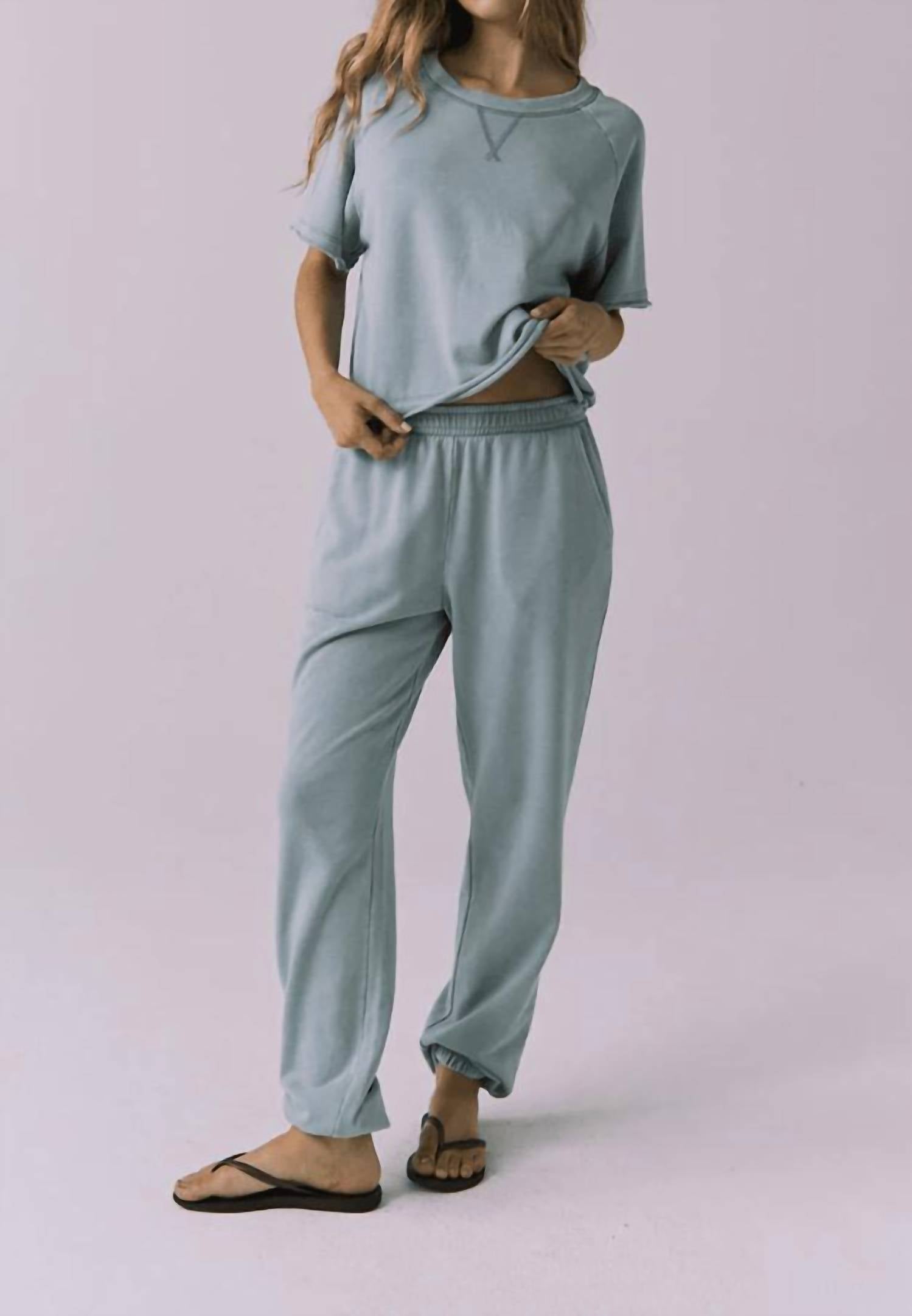 Chaser Mission Pull On Joggers in garden sage - women's pants - alternate view