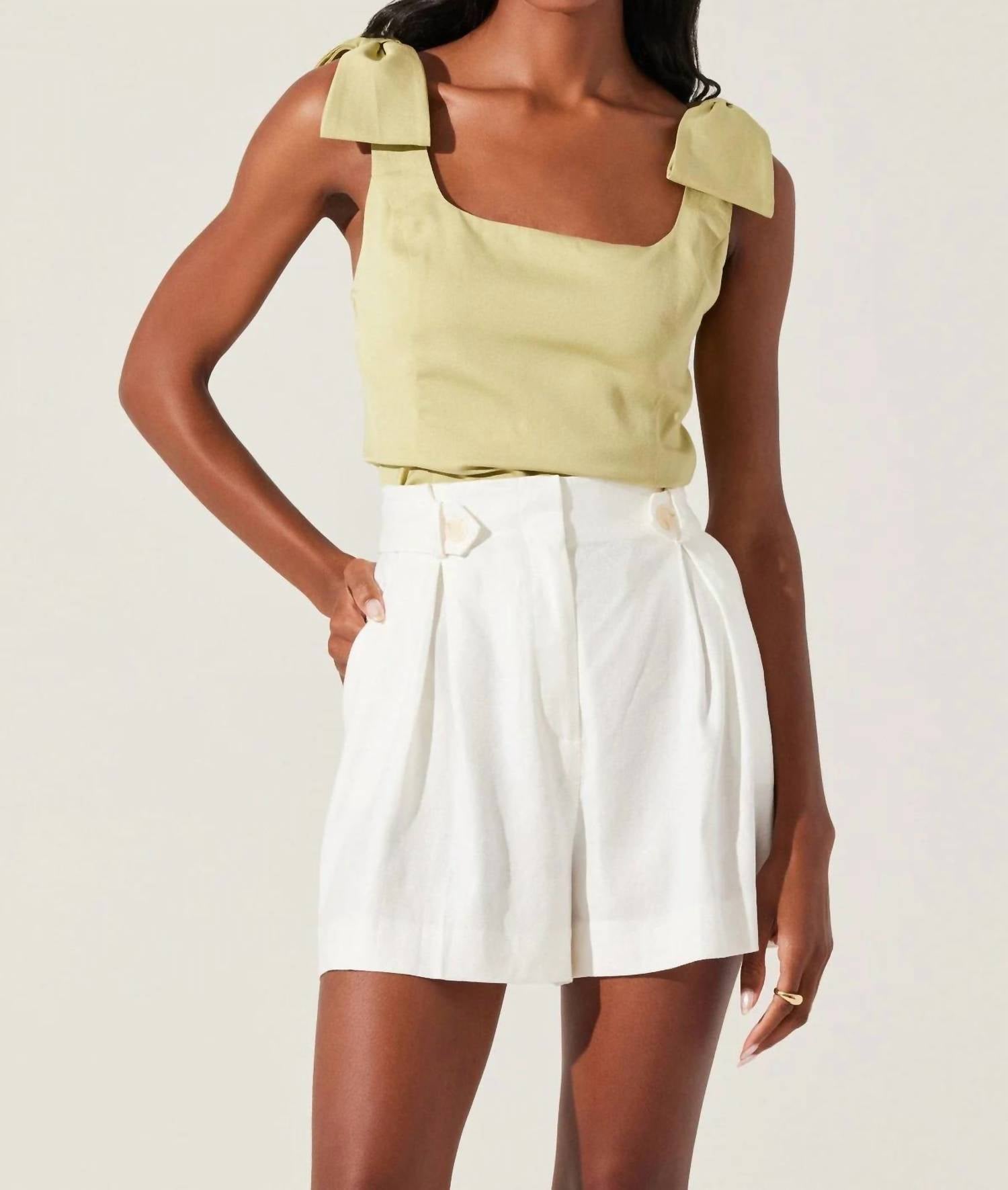 Astr - Jessica Bow Detail Top