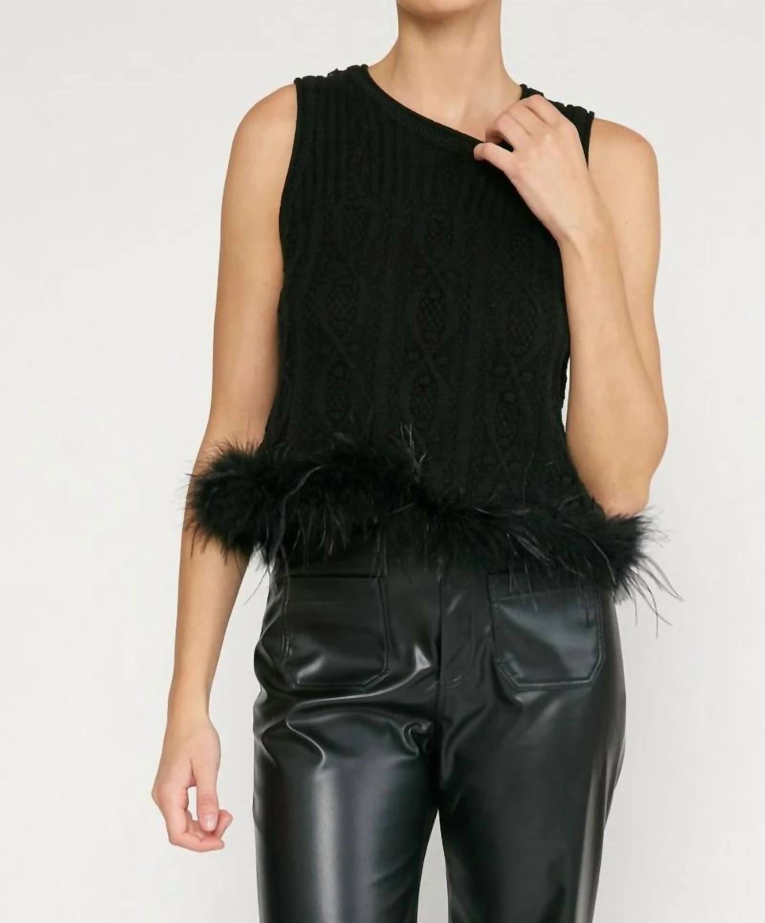 Entro - Midnight Glam Feather Tank