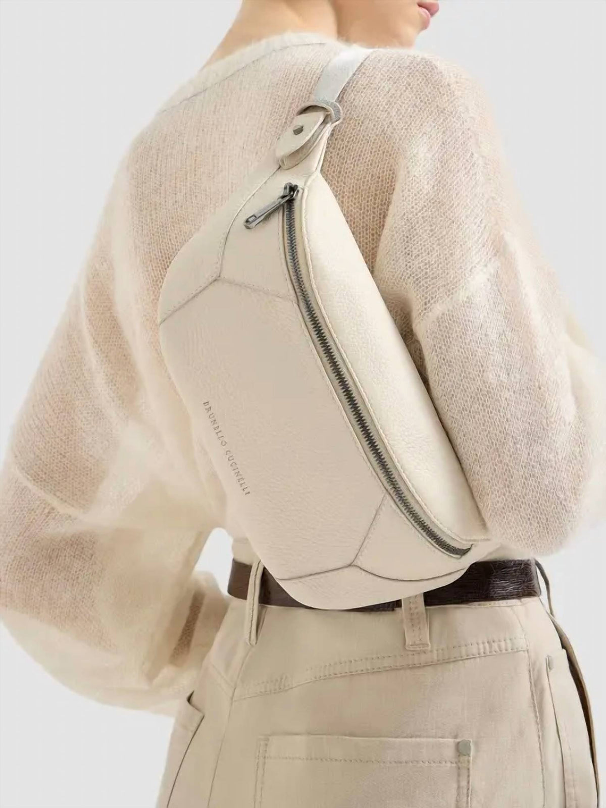 Brunello Cucinelli - Duo Grained Soft Belt Bag