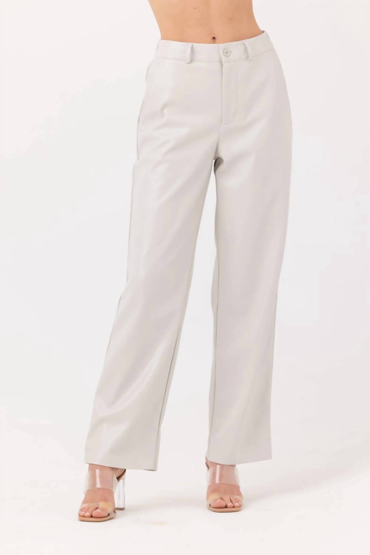 sundays Hale Straight-leg Pants in alabaster - women's pants - detail view