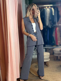 Aurora - Carly Striped Vest and Pants Set