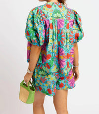 Karlie - Button Detail Tropical Shorts