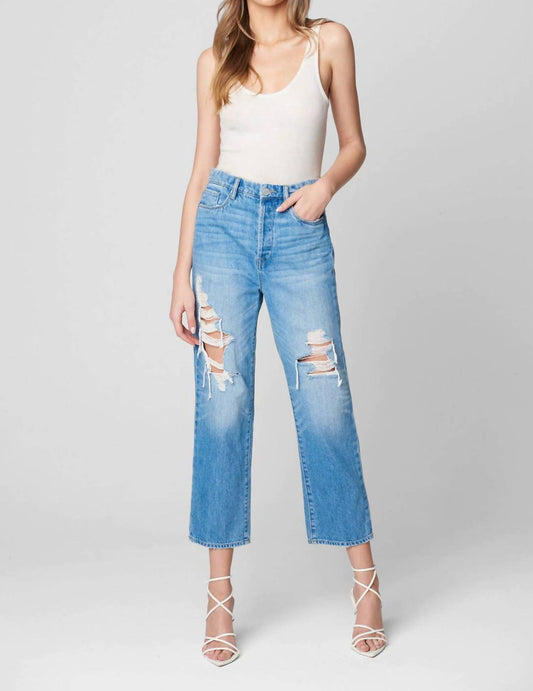 Straight Leg Ripped Jean