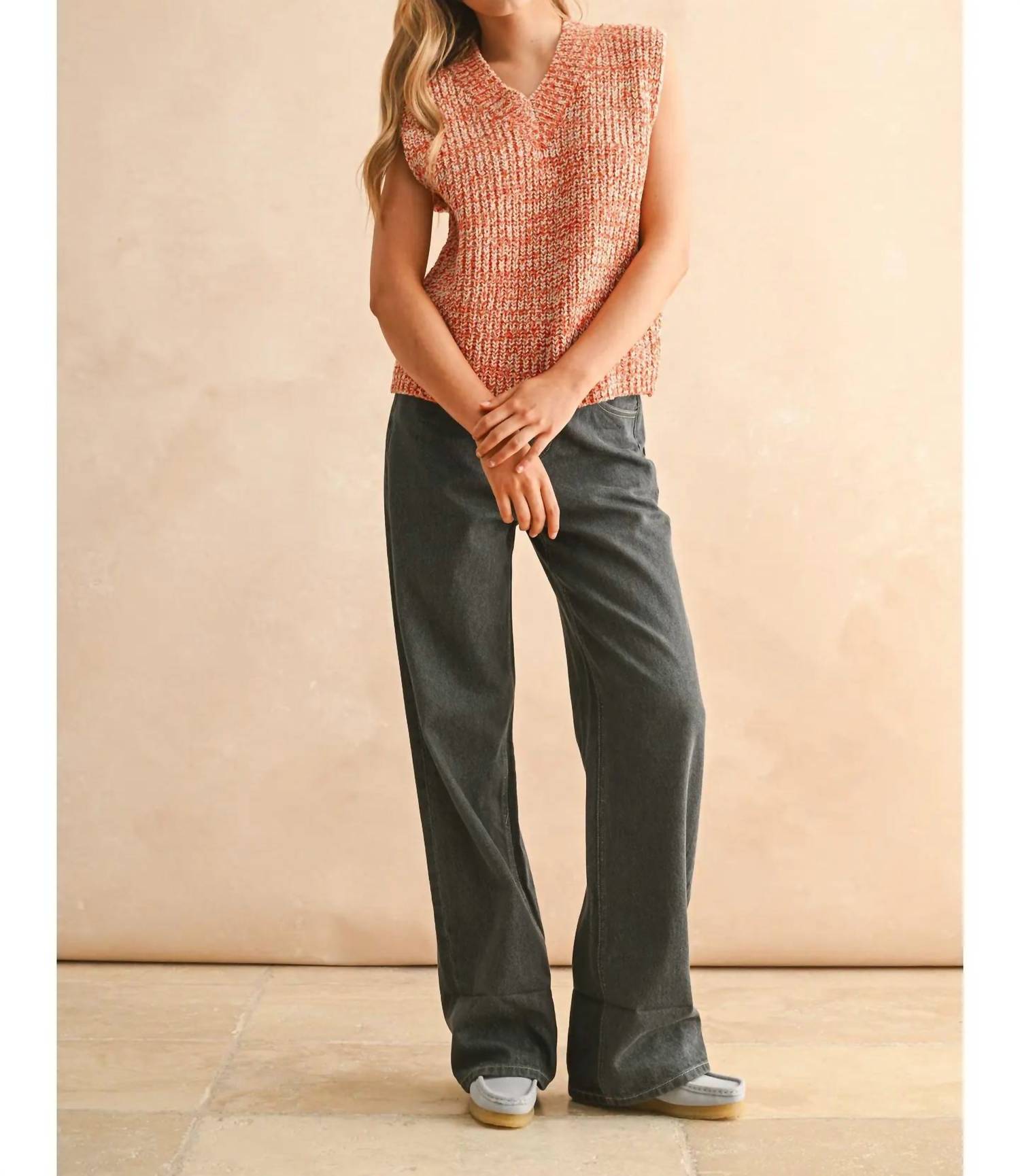 Miou Muse - Two Tone Chenille Vest