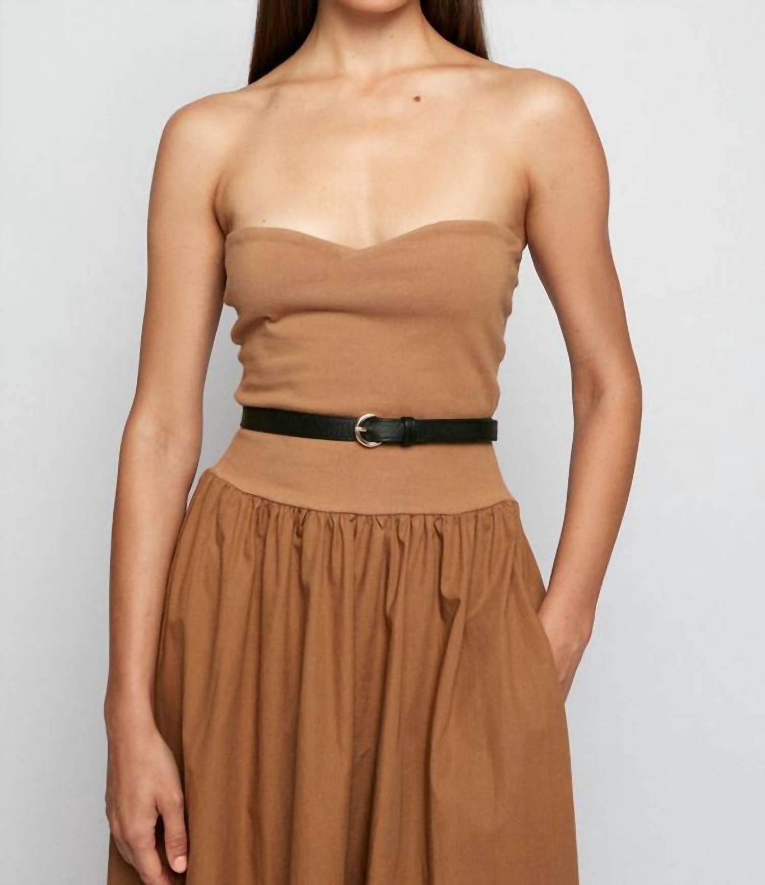 Swf - Split Bodice Midi Dress