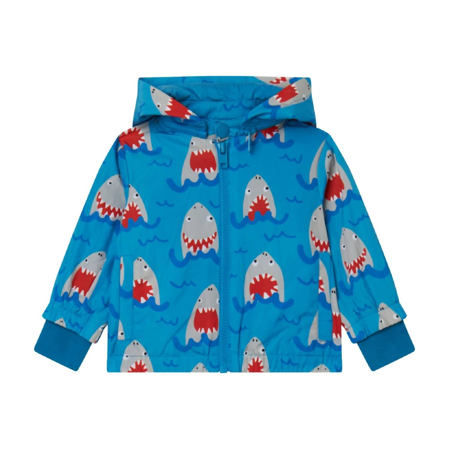 Stella Mccartney - Baby Boy Sharks Poliester Hooded Jacket