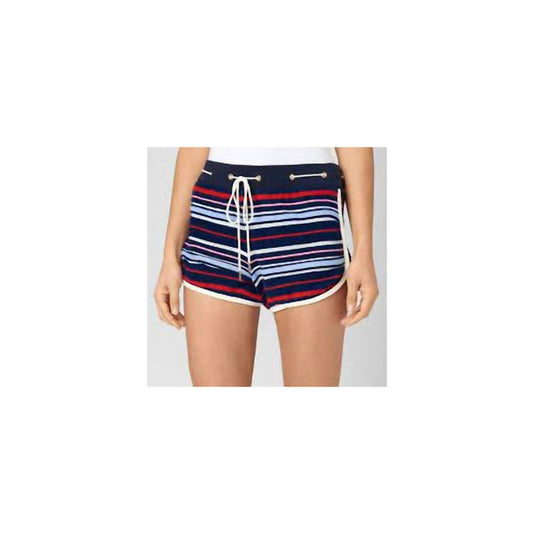 Micro Terry Striped Shorts