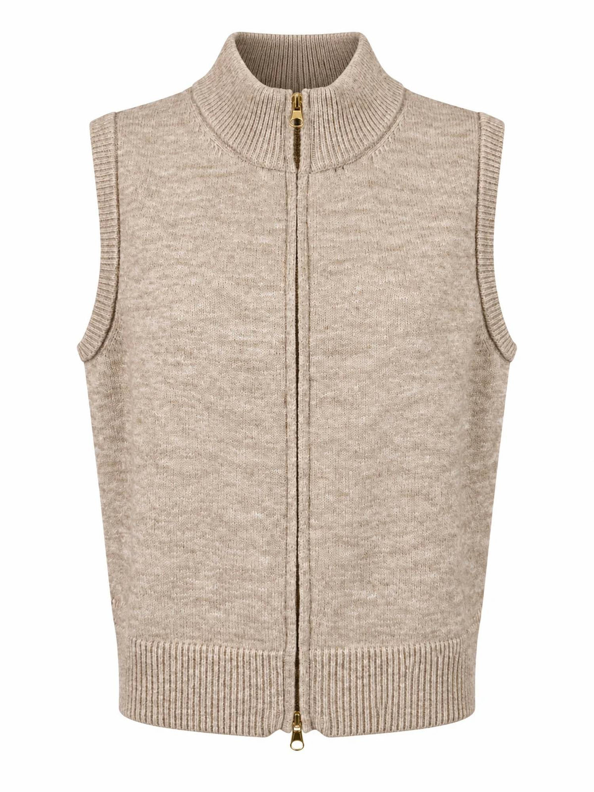 Elan - Britt Sleeveless Zip Sweater Vest