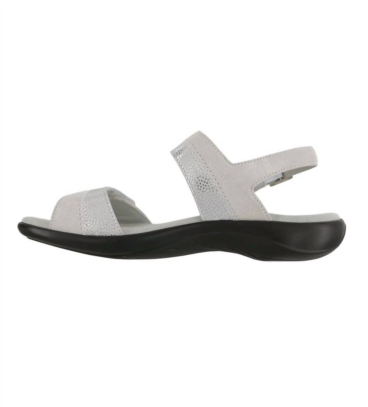 SAS Women's Nudu Heel Strap Sandal in silver mist - women's sandal - detail view