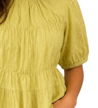 Listicle - Embroidered Rose Peplum Blouse