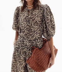 Lanhtropy - Bubble Metallic Linen Shirt