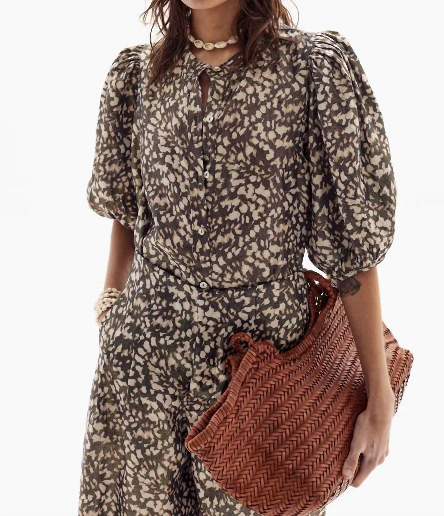 Lanhtropy - Bubble Metallic Linen Shirt