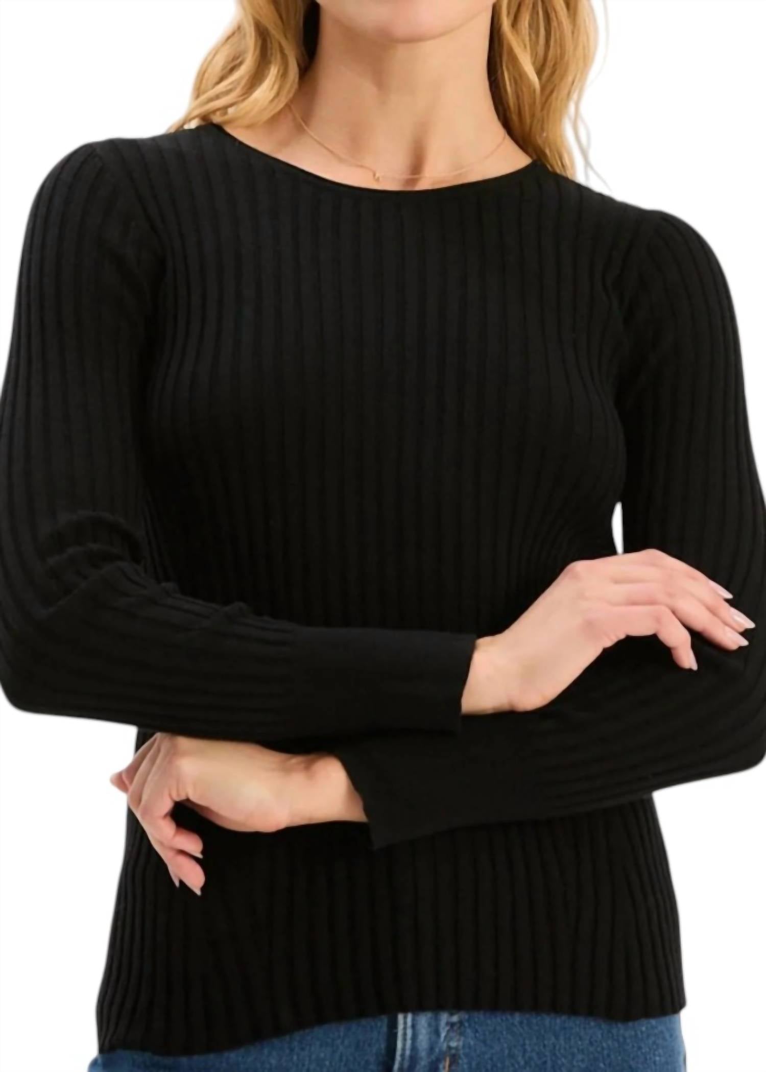 Tyler Boe - Cotton Cashmere Ribbed Crewneck Sweater