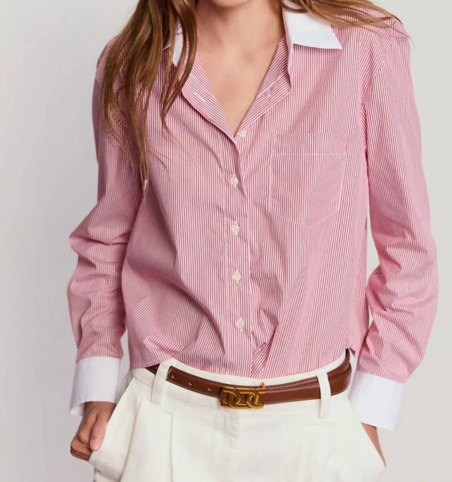 The Shirt - Long Sleeve Boxy Crop Shirt