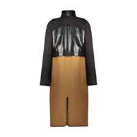 Marina Moscone - Women's Removable Funnel Collar Trench Coat