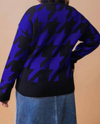 Flying Tomato - Turtleneck Sweater Top - Plus