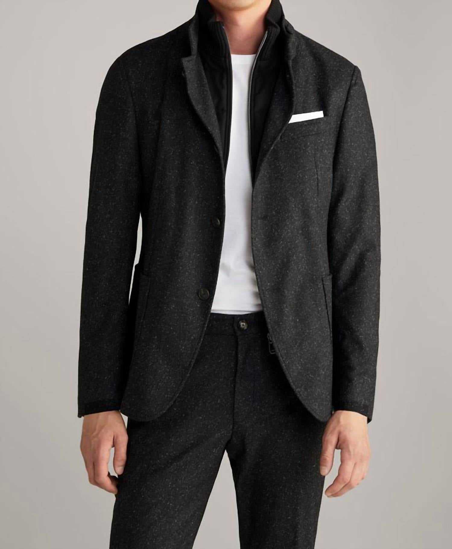 Joop! - Hectar Wool & Silk Marled Field Coat