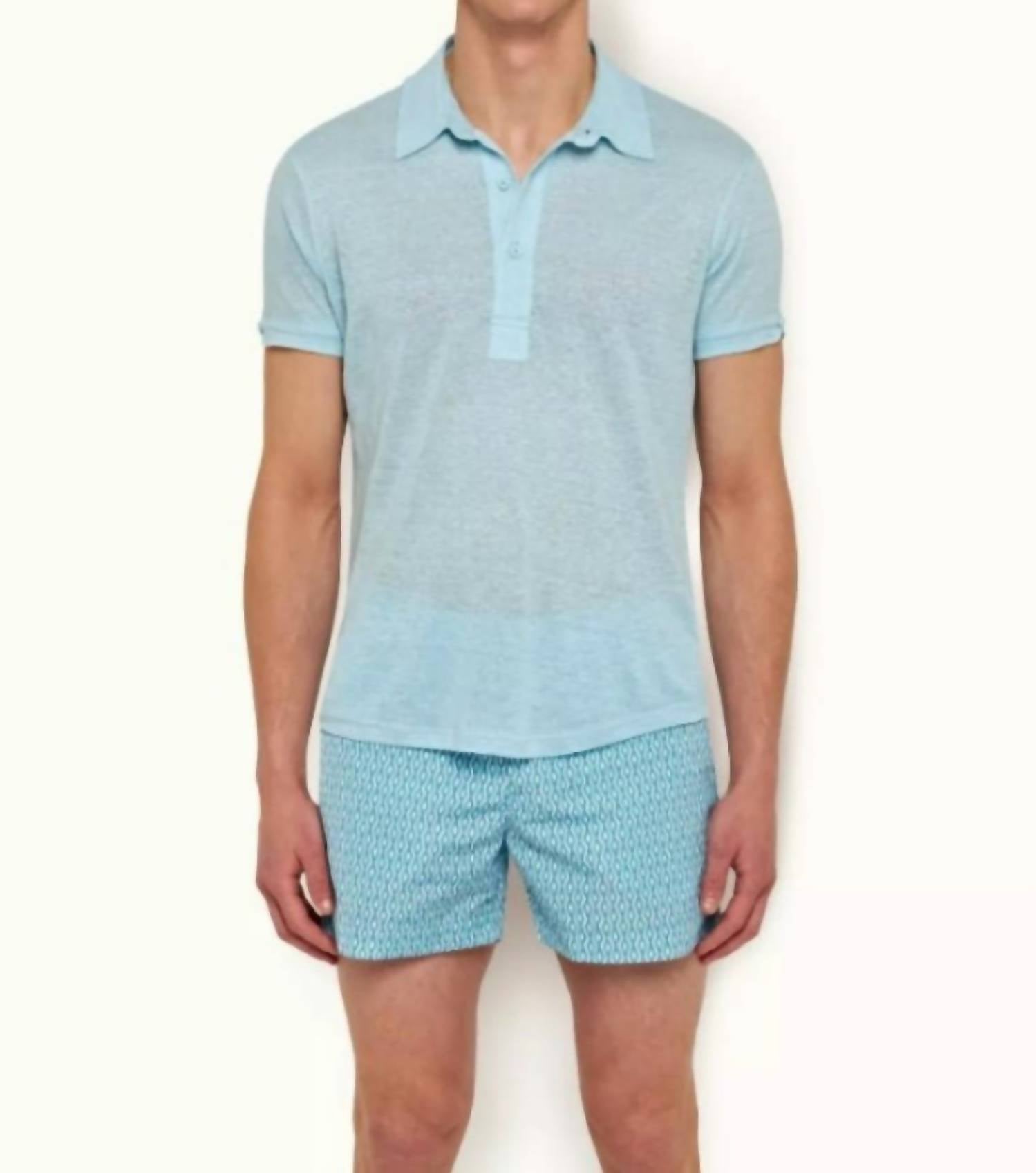 Orlebar Brown - Men's Sebastian Linen Polo Shirt