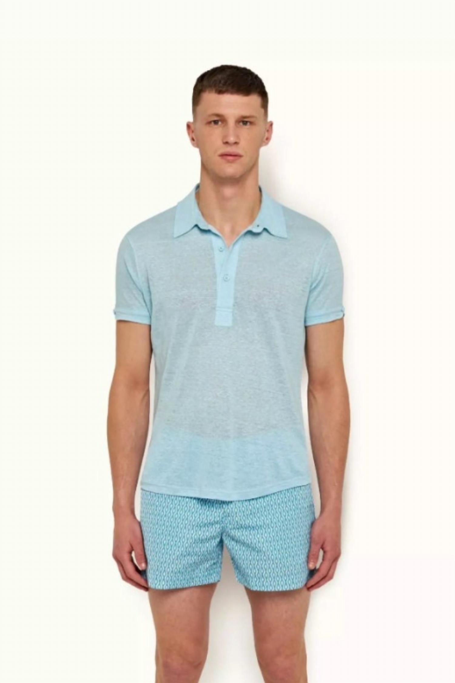 Orlebar Brown - Men's Sebastian Linen Polo Shirt