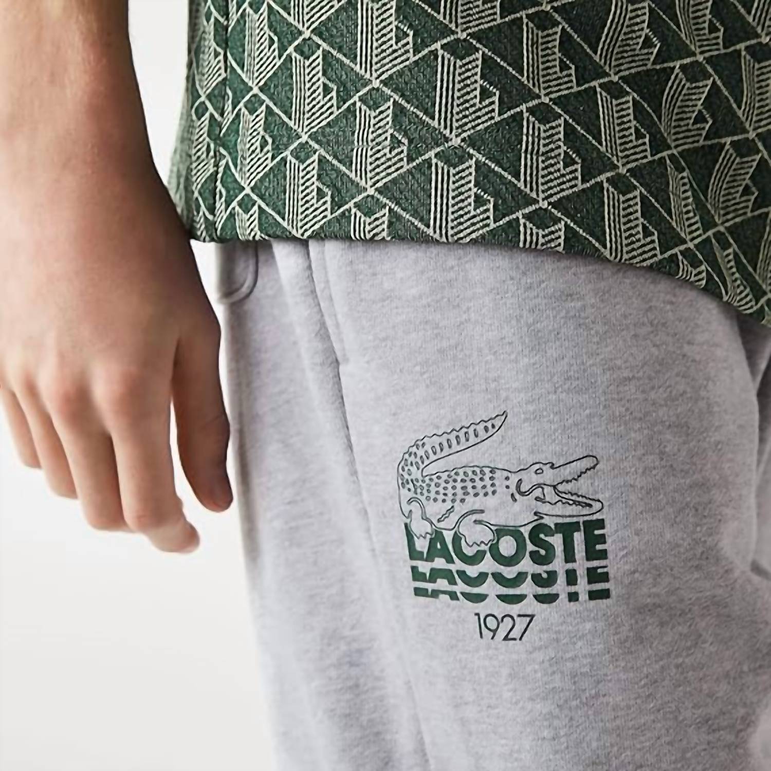 Lacoste - Men's Crocodile Branding Cotton Fleece Sweatpants